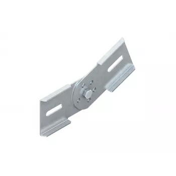 Niedax NIED Connettore articolato KGV 60 S, connettore per sistemi di canali portacavi, altezza laterale 60 mm, acciaio, zincato sendzimir