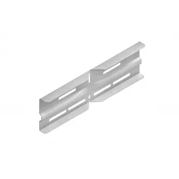 Niedax WSWV 105.390 Connettore angolare per canali portacavi, acciaio zincato a caldo, altezza laterale 105 mm, lunghezza braccio 390 mm