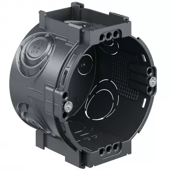 Kaiser Elektro UP1 scatola portapparecchi da incasso 4x3 1056-05 con viti di fissaggio e viti per apparecchi