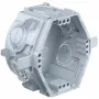 Kaiser Elektro UP1 Fix scatola portapparecchi da incasso 1055-06 con nervature di serraggio, 4 viti di fissaggio, 60x46 mm