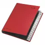 PAGNA organizer da scrivania 32 scomparti - A4 - cartoncino - rosso - verticale - 340 mm - 40 mm