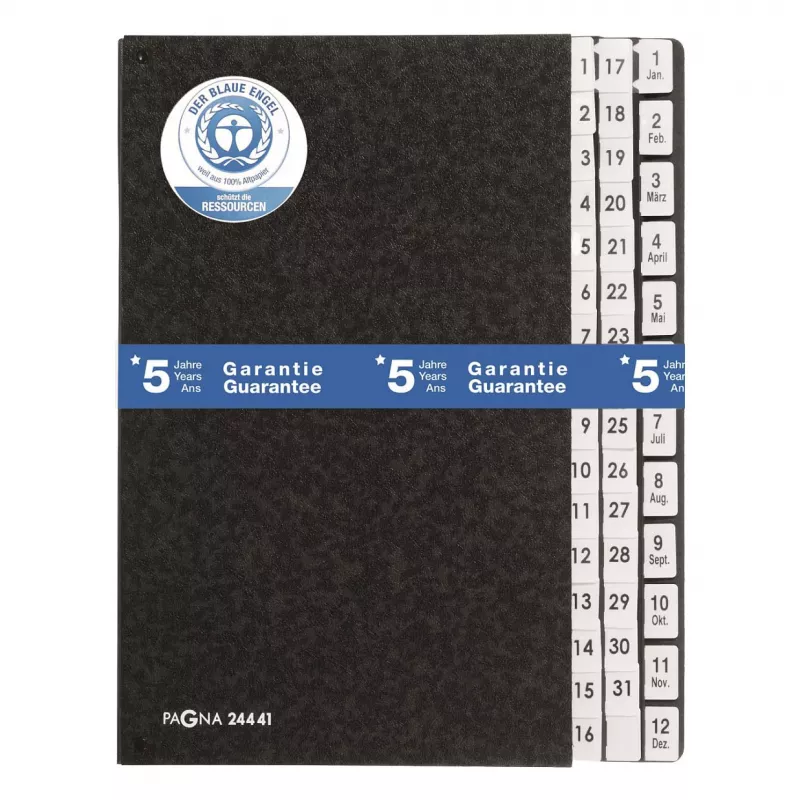 PAGNA Classic organizer da scrivania 44 scomparti - A4 - nero - verticale - 265 x 55 x 340 mm