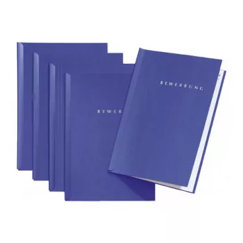 PAGNA Start cartella per candidature A4 blu 3 pezzi con copertina trasparente