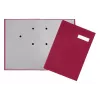Pagna 24191-11 raccoglitore con copertina a leva - A4 - dorso 80 mm - rosso - cartoncino rivestito in tessuto - verticale