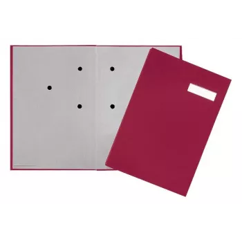 Pagna 24191-11 raccoglitore con copertina a leva - A4 - dorso 80 mm - rosso - cartoncino rivestito in tessuto - verticale
