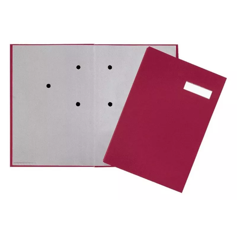 Pagna 24191-11 raccoglitore con copertina a leva - A4 - dorso 80 mm - rosso - cartoncino rivestito in tessuto - verticale
