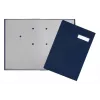 Pagna Classic raccoglitore con copertina a leva A4 80 mm blu rivestimento in tessuto