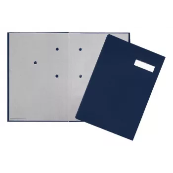 Pagna Classic raccoglitore con copertina a leva A4 80 mm blu rivestimento in tessuto