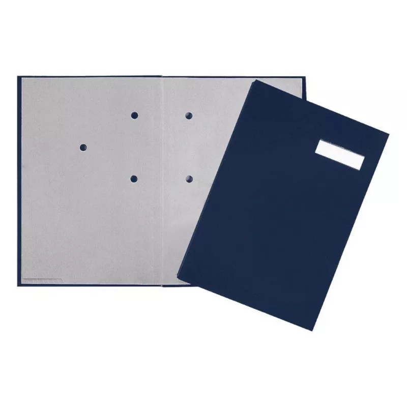 Pagna Classic raccoglitore con copertina a leva A4 80 mm blu rivestimento in tessuto