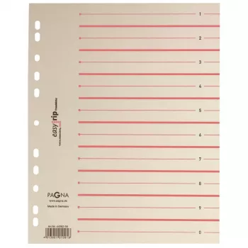 PAGNA 100 separatori Easy Rip A4 beige