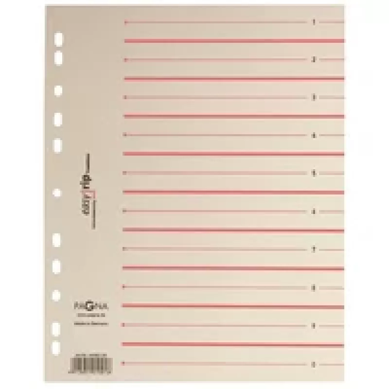PAGNA 100 separatori Easy Rip A4 beige