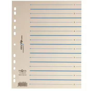 PAGNA Easy Rip separatori A4 100 fogli beige cartoncino forato 4 fori 160 g/m²