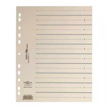 Pagna 100 separatori Easy Rip A4 beige
