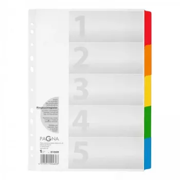 PAGNA 31000-08 raccoglitore A4 bianco cartoncino manila rinforzato PP confezione da 40
