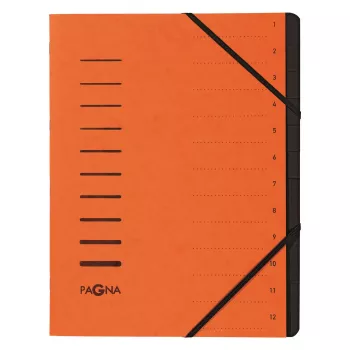 PAGNA 40059-12 Cartella documenti A4 arancione con elastico 320x245x5 mm