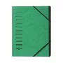 Pagna 40058-03 Cartella organizer A4, 7 scomparti, verde