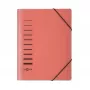 Pagna Cartella organizer 6 scomparti rosso