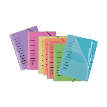 Pagna Cartella organizer 6 scomparti rosso