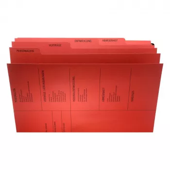 PAGNA 44105-01 Raccoglitore tradizionale - A4 - cartone - rosso - 3 alette - 245