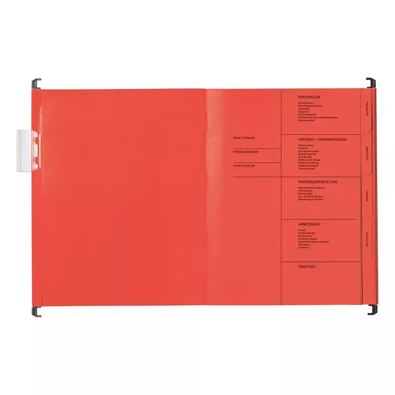 PAGNA 44105-01 Raccoglitore tradizionale - A4 - cartone - rosso - 3 alette - 245