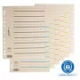 PAGNA Separatori A4 cartone beige 100 pezzi non perforati 180 g/m² 44063-09