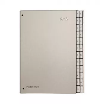 PAGNA Cartella raccoglitore A4 cartone argento 340x365x35 mm