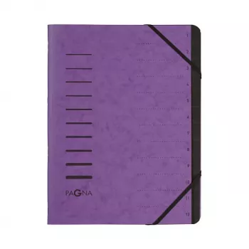PAGNA Cartella documenti A4 viola verticale dorso 5 mm 245 x 320 mm