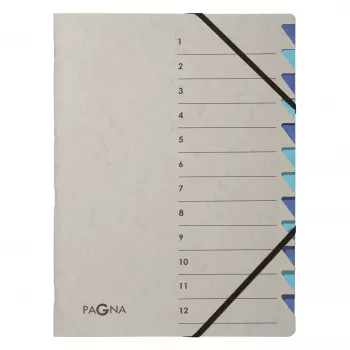 PAGNA Cartella raccoglitore A4 cartone blu/grigio 240x320 mm dorso 4 mm 44312-02