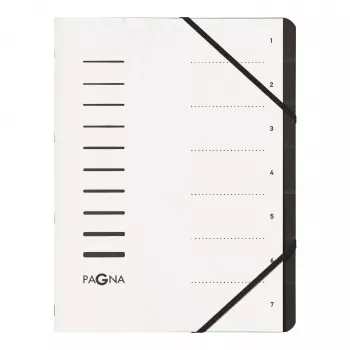 PAGNA Cartella con elastico A4 bianco 245 mm 320 mm dorso 4 mm 40058-08