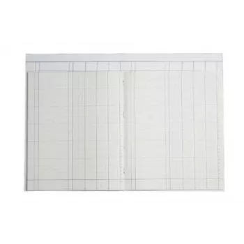 KOENIG & EBHARDT Libro a colonne A4 4 colonne 32 righe 80 fogli 160 pagine rigatura verde rilegatura a filo
