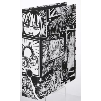 Falken Manga Black and White raccoglitore ad anelli 8,0 cm DIN A4