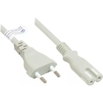 GoodConnections cavo di alimentazione Euro spina Euro Type-C (dritta) su connettore femmina C7/Euro 8 (dritta), grigio, 0,75 mm², 1,8 m, Good Connections® (P0370-GR018)