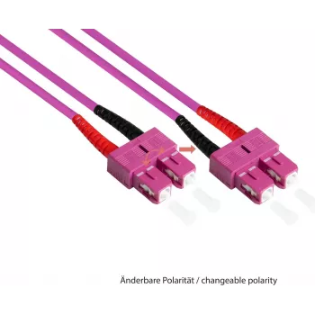 Good Connections cavo patch in fibra ottica duplex OM4 (multimodale 50/125) SC/ST - 7,5 m