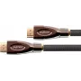 PYTHON cavo HDMI High-Speed con Ethernet 4K2K/UHD, contatti placcati oro, OFC, treccia in nylon, nero, 1 m, serie PYTHON (GC-M0015)