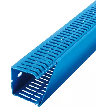 LICATEC canalina di cablaggio di sicurezza per morsetti blu RAL 5015 100x80mm 7534-1