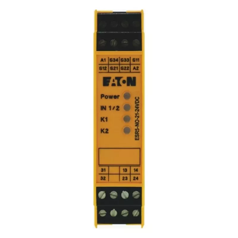 EATON ESR5-NO-21-24VDC relè di sicurezza arresto di emergenza 24V DC 2NO+1NC guida DIN