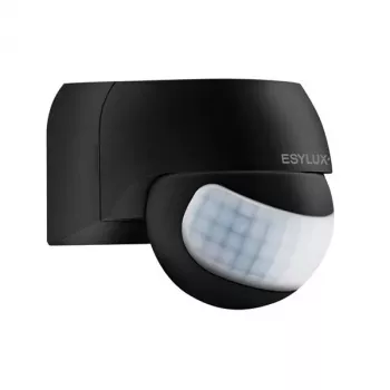 ESYLUX MD 180 Basic rilevatore di movimento PIR con filo 180° 12 m nero IP44 2,5 m