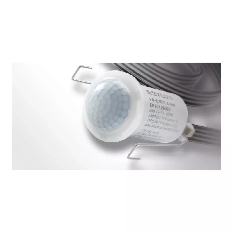 ESYLUX EP10426155 rilevatore di presenza da soffitto senza fili 360° 8 m IP55 bianco
