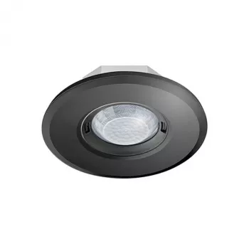 ESYLUX PD-FLAT 360i/8 RB rilevatore di movimento a filo soffitto, nero, 360°, portata 8 m