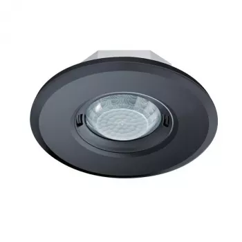 ESYLUX MD-FLAT 360i/8 ROUND BLACK rilevatore di movimento PIR a soffitto 360° 8m presenza 24m movimento