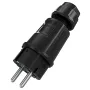 Mennekes SCHUKO connettore maschio nero 2P+PE IP54 (152072)