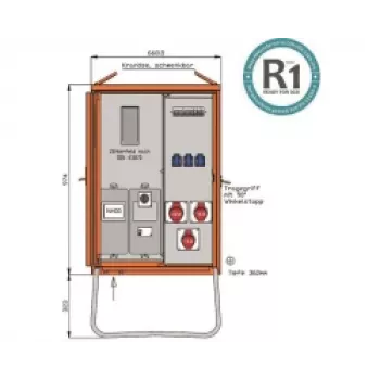 Walther WAV0100R1 quadro di distribuzione portatile 22kVA