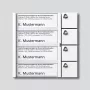 Siedle TM 612-4 modulo pulsanti campanello bianco da parete 4 pulsanti Vario