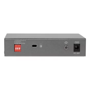LevelOne GEP-0531 switch PoE+ non gestito, 3x GE PoE+ (30W) + 1x Hi-PoE (60W), budget 60W, desktop in plastica
