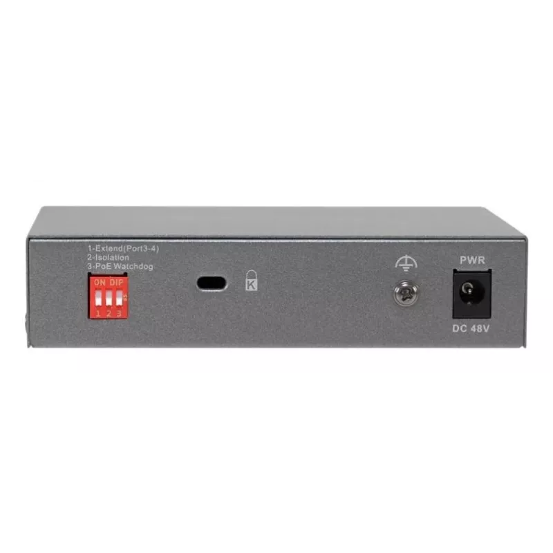 LevelOne GEP-0531 switch PoE+ non gestito, 3x GE PoE+ (30W) + 1x Hi-PoE (60W), budget 60W, desktop in plastica