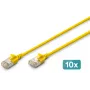DIGITUS Patch cord slim CAT 6A F-FTP, rame, LSZH, 0,5 m, grigio