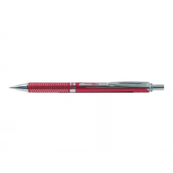 Pentel EnerGel Sterling BL407B penna roller a inchiostro gel liquido, 0,7 mm, nero, ricaricabile, corpo in metallo