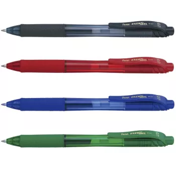 Pentel EnerGel BL107-4 penna roller gel assortita 0,35 mm punta ago confezione da 4
