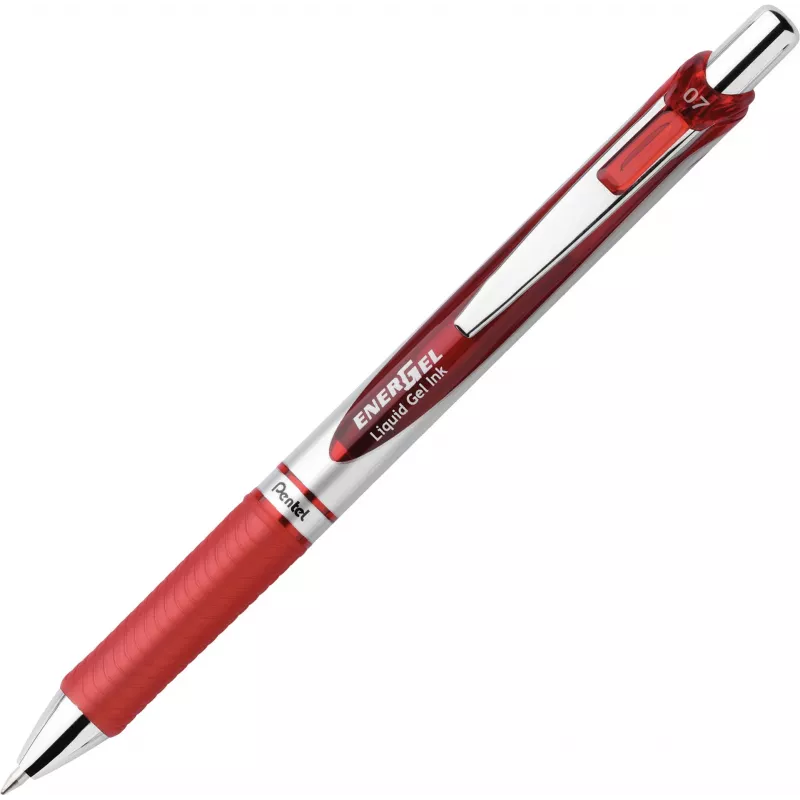 Pentel EnerGel BL77-4COL set penne roller gel liquido - 4 penne (arancione, rosa, azzurro, viola) 0,7 mm
