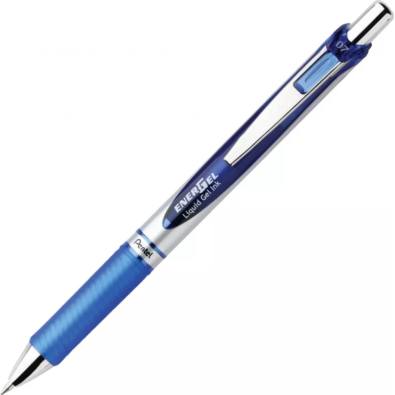 Pentel EnerGel BL77-4COL set penne roller gel liquido - 4 penne (arancione, rosa, azzurro, viola) 0,7 mm